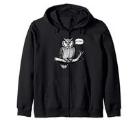 Owl Whom Owls Zip Hoodie