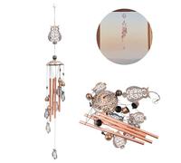Owl Wind Chime Indoor Outdoor, Aluminum Tube Wind Chime with Hook for Garden,Backyard, Balcony,Home Decoration