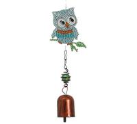 Owl Wind Chime Metal Diamond Art Hanging Pendant 5D DIY Diamond Art