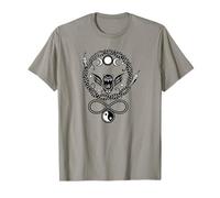 Owl with Moon and Snakes Symbols of the Moon-Goddess Hecate T-Shirt