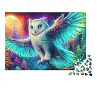 Owl1000 Piece Cardboard Wing Owl Jigsaw Puzzle Collection Adult Puzzle Lovers Cognitive Development Stress Relief Wall Decoration 70x50cm/1000pcs