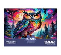 Owl1000Pieces JigsawPuzzlesAnimal Owl ForAdults Challenging LargePiecePuzzles Age12+byth EducationalGame Brainteasing Adults Jigsaw Puzzle 70x50cm/1000pcs
