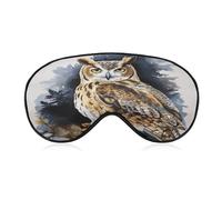 Owl2 Sleeping Mask Sleep Mask for Side Sleeper Relaxing Zero Pressure Night Blindfold Light Block-Out Eye Mask for Sleep with Easy Adjustable Strap