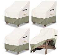 Owlcover Outdoor Chair Covers 4 Pack 28 W x 31 D x 36 H inches,600D Heavy Duty Waterproof Adirondack Chair Cover,Outdoor Furniture Covers for Lawn/Garden Chiar