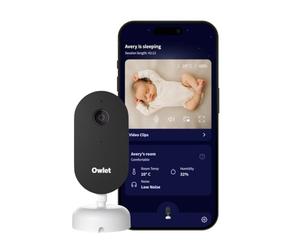 Owlet Dream Sight™ - Smart HD Video Baby Monitor with 2K Camera, Cry, Motion & Sound Alerts, Temp + Humidity Monitoring, Secure WiFi, 2-Way Talk, Compatible with Dream Sock