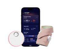 Owlet Dream Sock® - Smart Baby Monitor - Track Live Pulse (Heart) Rate, Oxygen in Infants | Dusty Rose