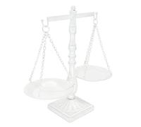 Owlgift Vintage Style Metal Storage Tray for Jewellery Cosmetics White