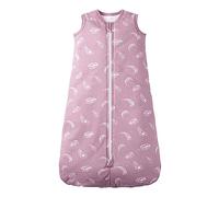 Owlivia Baby Organic Cotton Wearable Blanket 0.5 Tog & 2.5 Tog Unisex Sleeping Sack with 2-Way Zipper, Boys Girls Swaddle Blanket Infant Sleeping Bag (2.5 Tog Feather Mauve, 3-12 Months)