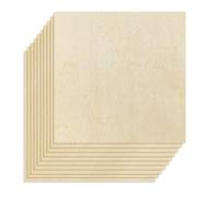 OWLKELA 10pcs 20x20x0.2cm Basswood Sheets Unfinished Wood Board, Rectangle Blank Wooden, Wooden Cutouts for Crafts, Great for Wood Burning and Laser Projects, Arts and Crafts, Wood Engraving