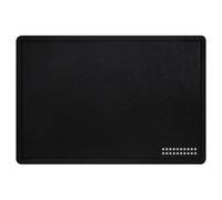 OWLKELA Bulletin Board, 90x60cm Cork Board Alternative for Wall, Felt Pin Board with 20 Pushpins, Self-Adhesive Vision Board for Office, Classroom, Bedroom, and Home - Black