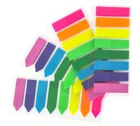 OWLKELA Self-Adhesive Page Markers, 800 Pieces [8 Neon Colors, 2 Designs] - SELF_STICK_NOTE