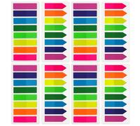 OWLKELA Sticky Tabs 1600pcs, 8 Colour, Translucent Tape Flags