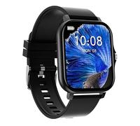 OWLMATIC Digital Fashion Thin Smart Watch, Heart Rate, Fitness Tracker Watch, Steps, For IOS and Android, Black