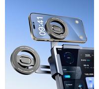 OWLREX Tesla Phone Mount for Model Y/3/X/Cybertruck Premium Alloy Magnetic Car Phone Holder with Magsafe Model Y Accessories Strong 360° Adjustable Compatible with iPhone 15/14/13 Pro Max & Android