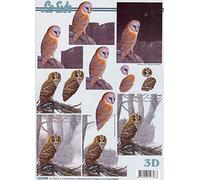 Owls 3d Decoupage Sheet by Le Suh