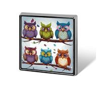 Owls Birds Brooch Pins Lapel Pins for Men Women Badge Button Cover Decorative Jewelry Charms for Hats Bags Backpacks Suits Shirts Scarves Clothing Accessories Banquet Wedding Gift
