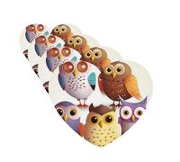 Owls Birds Car Air Freshener Cards for Women Men 4 Pack Cute Car Accessories Long Lasting Scent Car Diffuser Hanging Auto Aromatherapy Tablets Car Fresheners Gifts