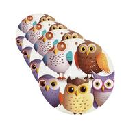 Owls Birds Car Air Freshener Cards for Women Men 4 Pack Cute Car Accessories Long Lasting Scent Car Diffuser Hanging Auto Aromatherapy Tablets Car Fresheners Gifts