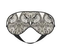Owls Birds Double Side Eye Mask, Adjustable Strap Eye Mask, Eye Sleep Shade Cover, Blocks Light Eye mask