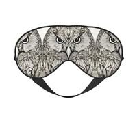 Owls Birds Eye Mask for Sleeping, Sleeping Mask Blocking Out Light Perfectly for Women and Men, Soft and Comfortable Blindfold for Travelling