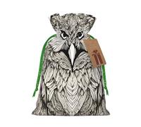 Owls Birds Print Drawstring Pouch For Gifts,Reusable Adorable Gift Bags,Perfect For Jewelry And More