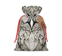 Owls Birds Print Drawstring Pouch For Gifts,Reusable Adorable Gift Bags,Perfect For Jewelry And More