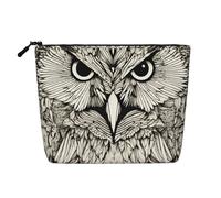 Owls Birds Print Makeup Bag Cute Cosmetic Bag for Women Makeup Pouch Travel Toiletry Bag for Lady