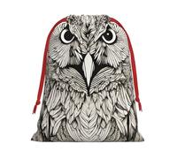 Owls Birds Print Reusable Drawstring Gift Bags For Candy Bag Birthday, Wedding Or Daily