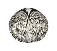 Owls Birds Print Shower Cap For Women,Reusable Bath Cap,Breathable Shower Caps,Bathing Shower Caps With Adjustable