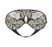 Owls Birds Print Sleep Eye Mask Outdoor Indoor Travel Camping Meditation Yoga Shift Work Breathable