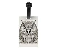 Owls Birds Print Waterproof Luggage Tags Cruise Ships Travel Essentials Backpack Suitcases Labels