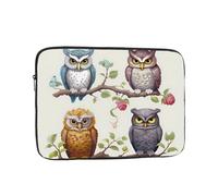 Owls Birds Shockproof Laptop Sleeve - Slim & Lightweight Notebook Case For Ipad & More (10"-17")