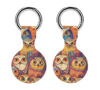 Owls Ethnic Style Full Protective Cover Case with Keyring Silicone Skin