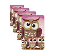 Owls family Car Air Freshener Cards for Women Men 4 Pack Cute Car Accessories Long Lasting Scent Car Diffuser Hanging Auto Aromatherapy Tablets Car Fresheners Gifts