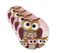 Owls family Car Air Freshener Cards for Women Men 4 Pack Cute Car Accessories Long Lasting Scent Car Diffuser Hanging Auto Aromatherapy Tablets Car Fresheners Gifts