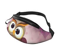 Owls family Fanny Pack for Men Women, Waterproof Sports Waist Bag Fashion Belt Bag Crossbody Bags Hip Bum Bag with Adjustable Strap Large Sling Bag Purse for Travel Hiking