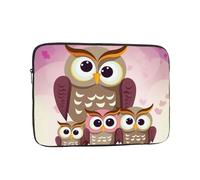 Owls Family Laptop Case 15 inch, Shockproof Protective Computer Sleeve Cover Water Resistant Laptop Bag Carrying Tablet Cover Briefcase Handbags Gifts for Men Women