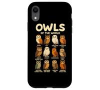 Owls of the World Shirt Cute Owl Species Educational Animal Case for iPhone XR