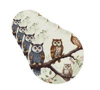 Owls on a branch Car Air Fresheners Cards 4 Pcs Hanging Fragrance Scented Cards Long-Lasting Car Aromatherapy Tablets for Wardrobe Bathroom Car Interior Mirror Pendant Gifts