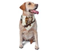 Owls on a Branch Dog Bandana Pet Scarf Accessories for Small Medium Dogs Cats Photo Prop, Triangle Pet Bandanas Adjustable Puppy Bib Washable Dog Kerchief Puppy Neckerchief