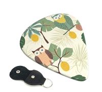 Owls On A Branch Guitar Picks 6-Pack - Pick Set (0.46mm / 0.71mm / 0.96mm) Suitable For Guitar And Ukulele Playing