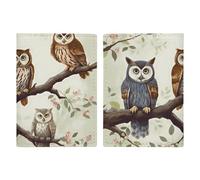 Owls on A Branch Travel Passport Holder with Credit Card Slots And Boarding Pass Slot Passport Book Holder for Passports Credit Cards Boarding Passes