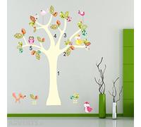 Owls on a Tree Birds Baby Room Decoration Room Decals Wall Art Wallpaper Beautiful Room Decoration. Wall Mural Art Deco. Livingroom Sticker Wall Home Decor
