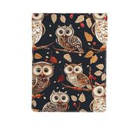 Owls on Tree Branche Printed Laptop Sleeve Bag 13-Inch - Leather Laptop Sleeve Case Shockproof Protective Computer Cover Bag