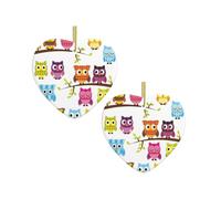 Owls On Tree Branches Christmas Tree Ceramic Hanging Bauble Personalised Xmas Baubles Cute Christmas Ornaments Gifts For Kids Family Friends