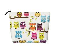 Owls on Tree Branches Print Makeup Bag, Toiletry Organizer,One Pack for Multiple Daily Uses, Business Trip Companion