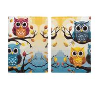 Owls on Tree Branches Printed Passport Cover Case Passport Holder For Travel Passport Cards Protector Travel Covers Wallet Case RFID Blocking Leather Card Case for Women Men, Owls on Tree Branches,