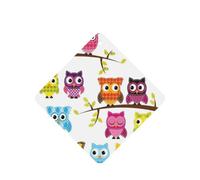 Owls On Tree Branches Printing 10 Pieces Air Freshener Car Hanging Cards Air Freshener Sheets With Rope For Cars Home