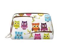Owls On Tree Branches Toiletry Pouch, Travel-Friendly Makeup Organizer for Makeup Brushes, Lipsticks