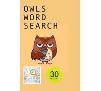 Owls word search puzzle book